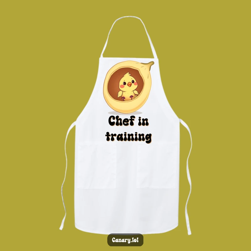 Funny Canary Apron: Seed Pod Peek, Perfect Kitchen & Humorous Gardener Gift