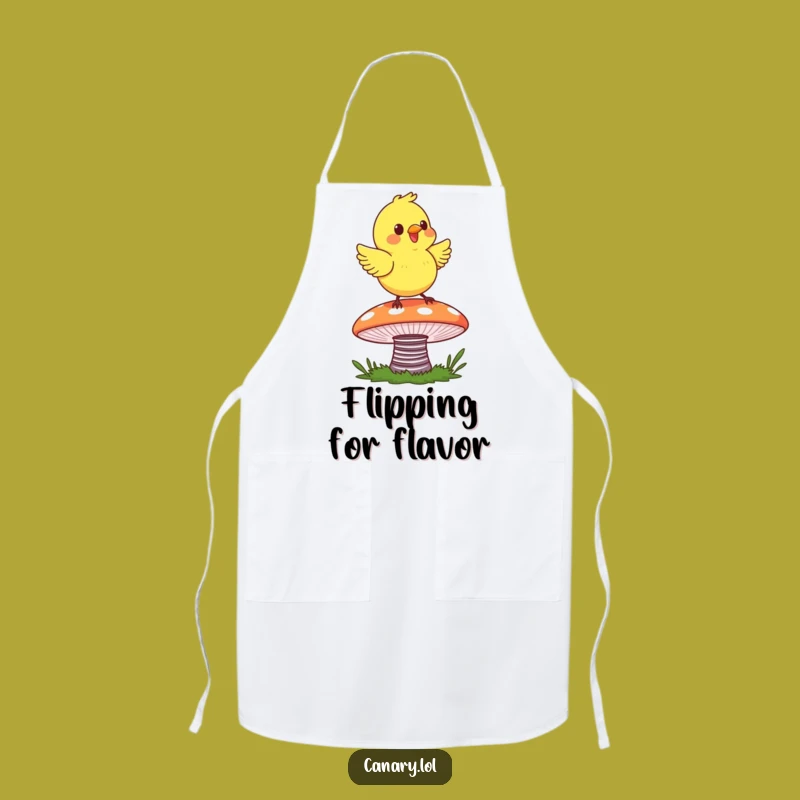 Funny Canary Garden Apron - Cook with Bouncy, Colorful Flair!