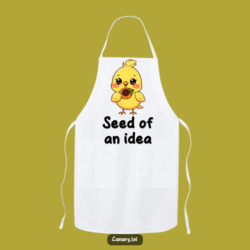 Funny Happy Canary Bird Apron - Kitchen Funny Gift for Skillful Cooks