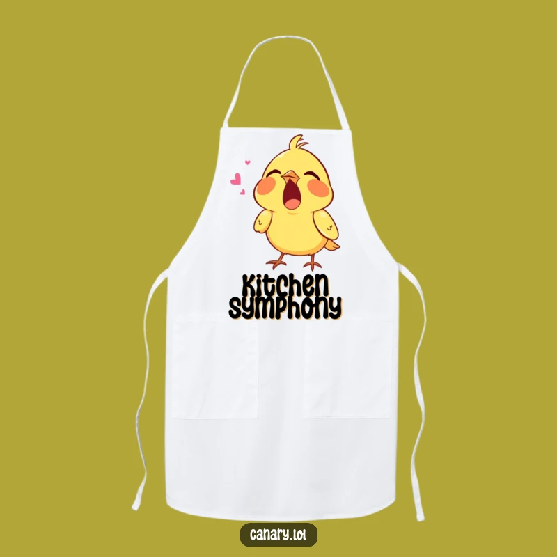 Funny Singing Canary Apron: Cook with Music and Hilarious Flair