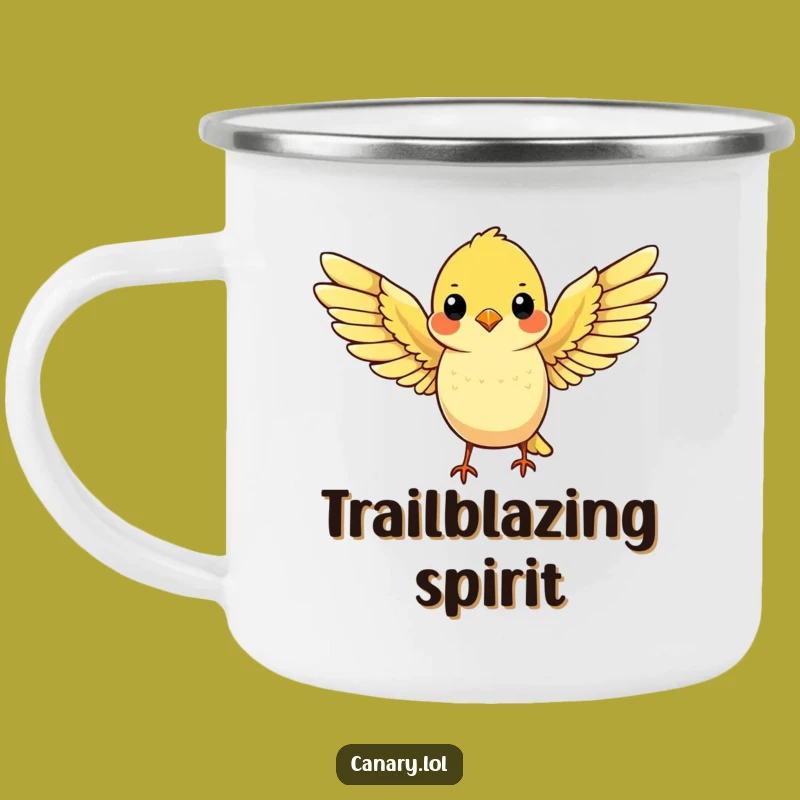 Funny Cute Canary Camping Mug - Adventure Flight Ready Mug