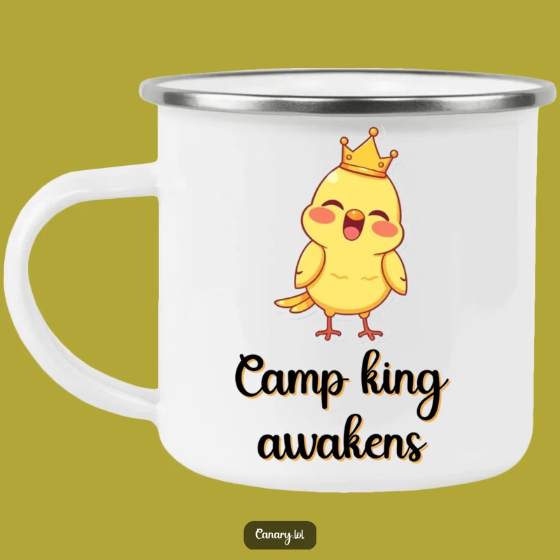 Funny Royal Canary Camping Mug - Chirpy Funny Gift for Outdoor Singing