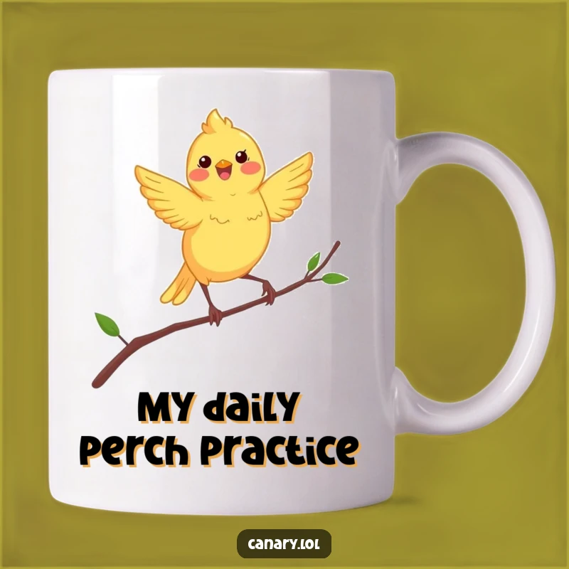 Funny Dancing Canary Mug: A Cheerful Bird Gift for Bird Lovers
