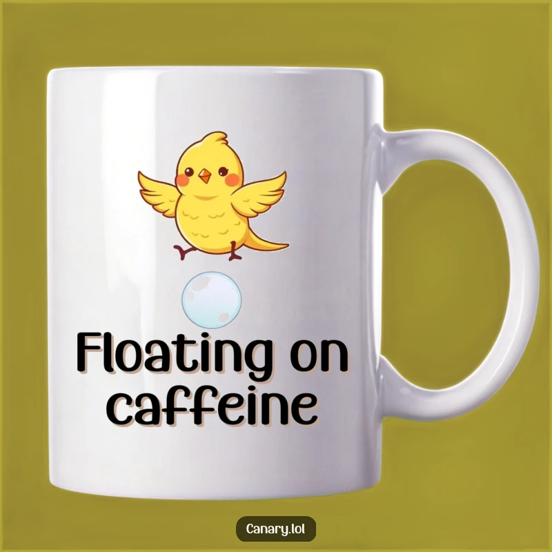 Funny Dancing Canary Mug: Bubble Dancer, Perfect Whimsical & Humorous Gift