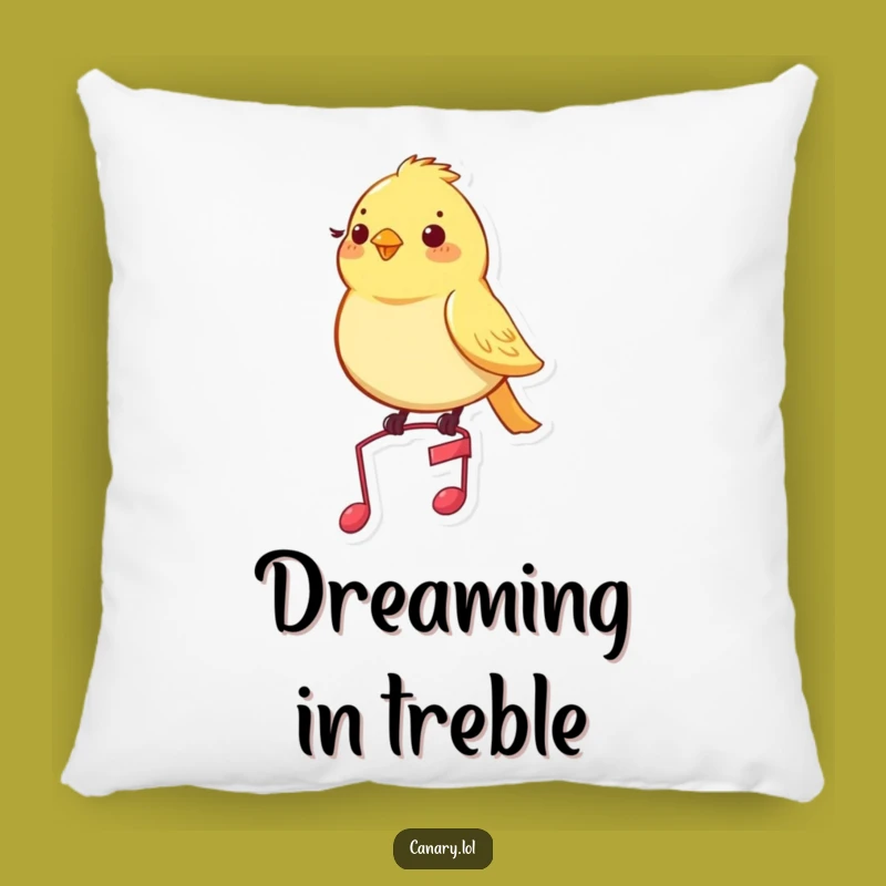 Comfy Funny Musical Canary Pillow: Soft Tunes for Your Sofa