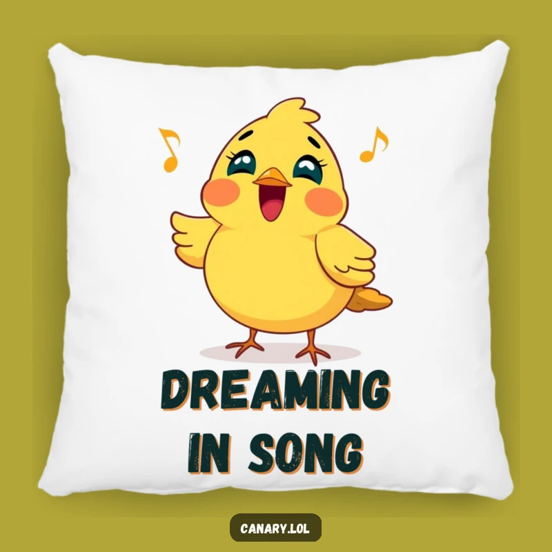 Funny Canary Singing Pillow - Cheerful Comfort, Perfect Accent Funny Gift