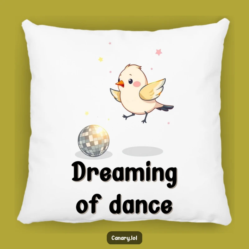Funny Disco Bird Pillow: Cozy Hopper Accent, Ideal Funny Gift