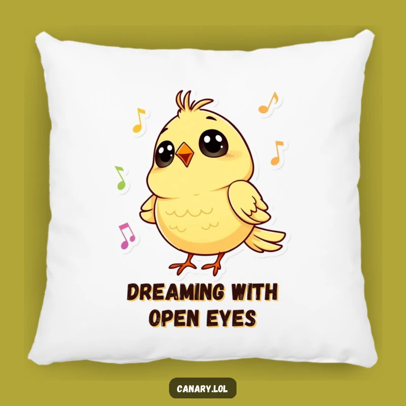 Funny Canary Singing Pillow: Cozy Cheerful Bird Cushion