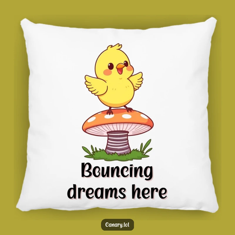 Funny Canary Bounce Pillow - Cozy Comfort with Whimsical Charm!