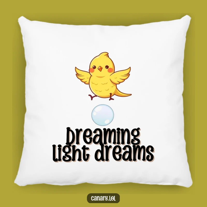 Funny Dancing Canary Pillow: Bubble Comfort, Perfect Soft & Humorous Gift