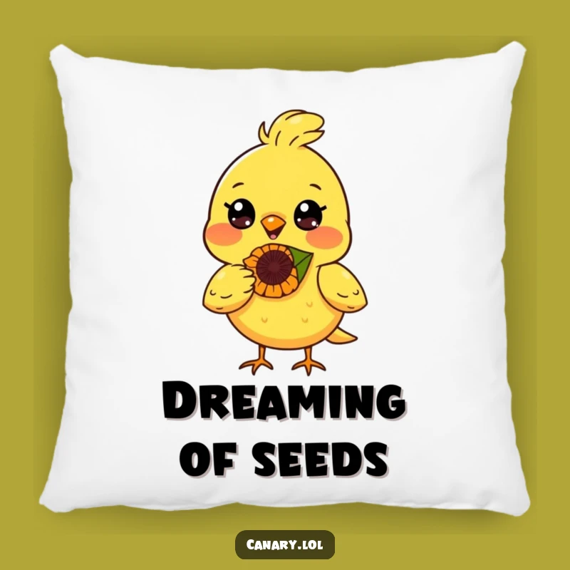 Funny Happy Canary Bird Pillow - Soft Funny Gift for Cheerful Comfort