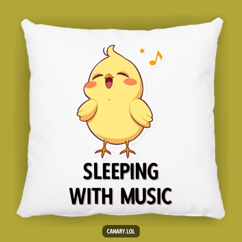 Funny Happy Canary Pillow: Cozy Song Comfort, Perfect Soft & Humorous Gift