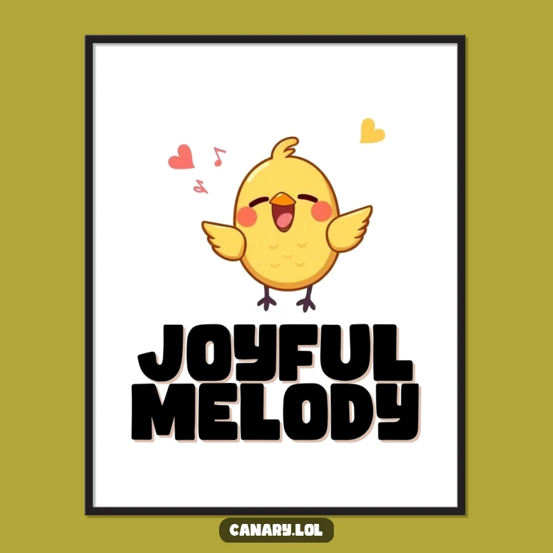 Funny Digital Art Print: Joyful Song - A Delightfully Funny Gift for Art Lovers!