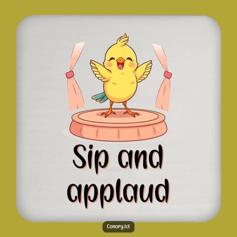 Funny Canary Dancer Coaster: Protect Your Table Gift