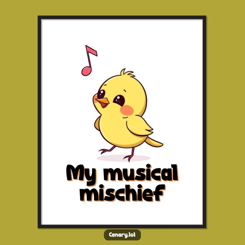 Funny Poster: Musical Mayhem - A Playfully Funny Art Gift for Music Lovers!