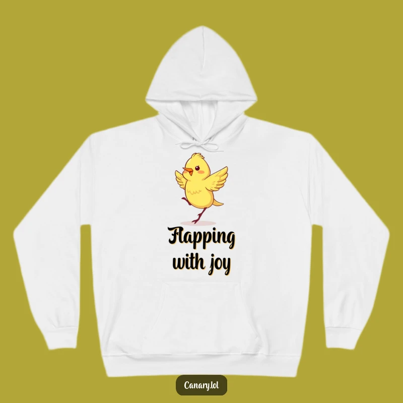Cozy Funny Dancing Canary Hoodie - Cheerful Bird Lover's Gift