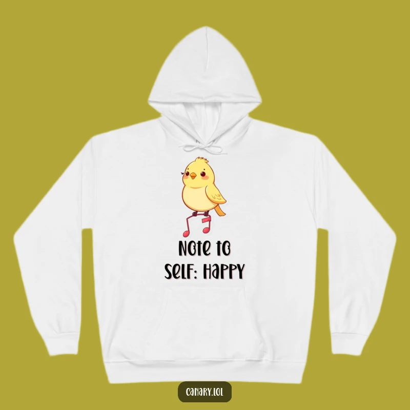 Cozy Funny Musical Canary Hoodie: Warmth with a Musical Twist