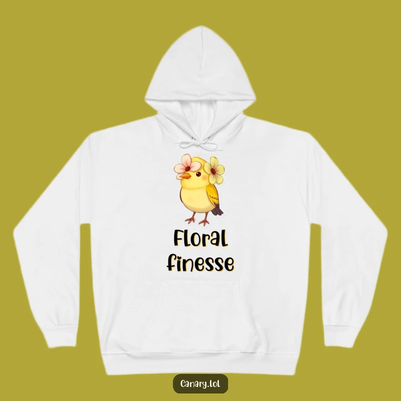 Funny Canary Flower Hat Hoodie: Cozy & Comical Bird Attire