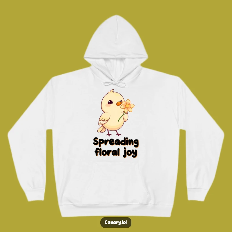 Funny Bird Blossom Hoodie - Cozy Comfort with a Sweet Gesture!