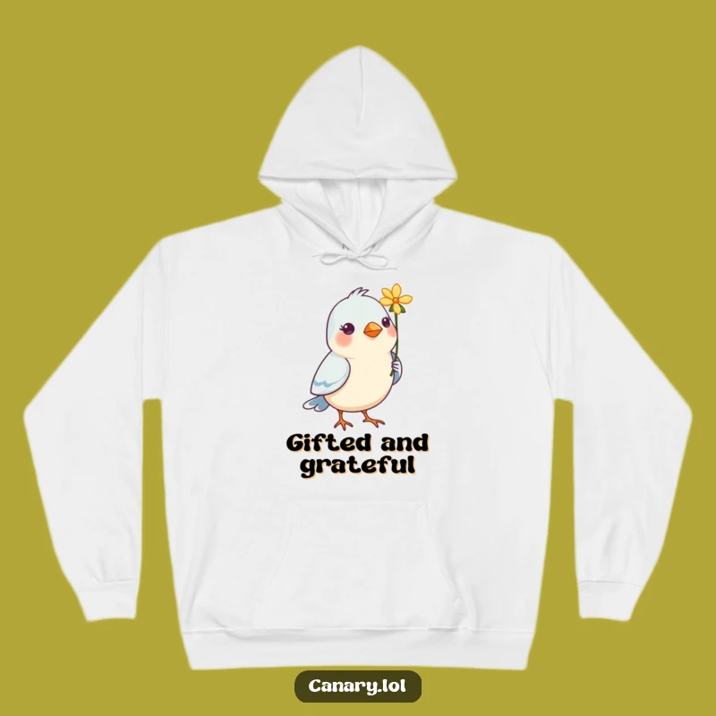 Funny Bird Blossom Hoodie - Cozy Flower Offering Gift