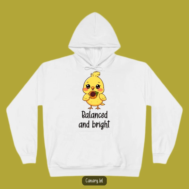 Funny Happy Canary Bird Hoodie - Cozy Funny Gift for Sunny Days