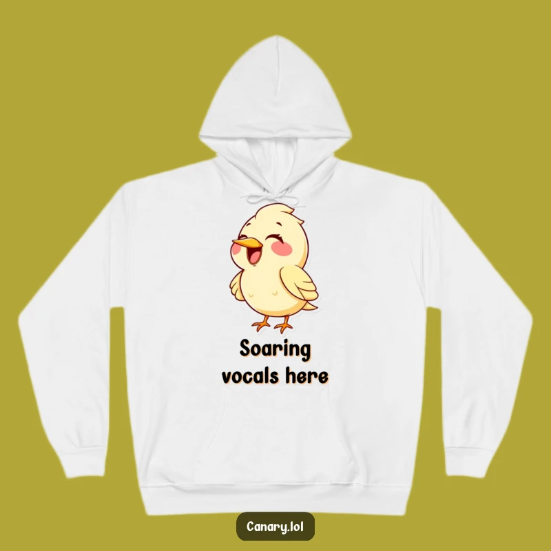 Funny Kawaii Canary Singing Hoodie: Comfy & Hilarious High Note Wear