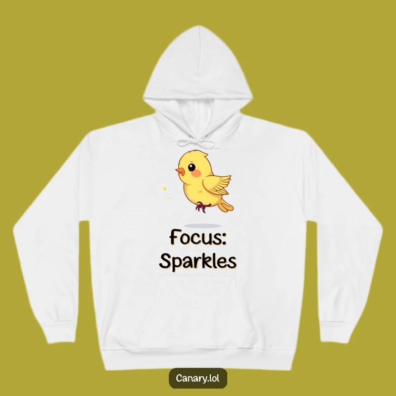 Funny Playful Canary Hoodie - Cozy Funny Gift for Indoor Adventures