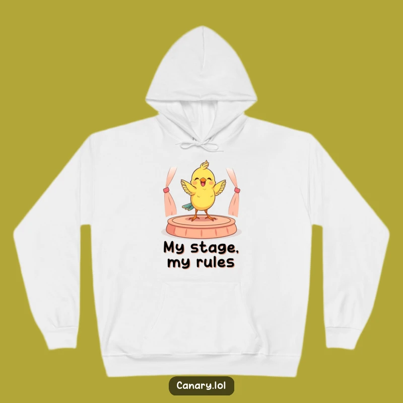 Cozy Funny Canary Dancer Hoodie: Warm Bird Performance Gift
