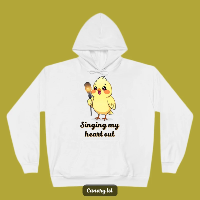 Funny Canary Singing Hoodie - Cozy Rockstar Gift!