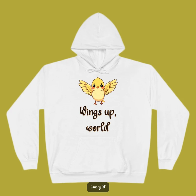 Cozy Funny Cute Canary Hoodie - Warm Flight Ready Sweatshirt