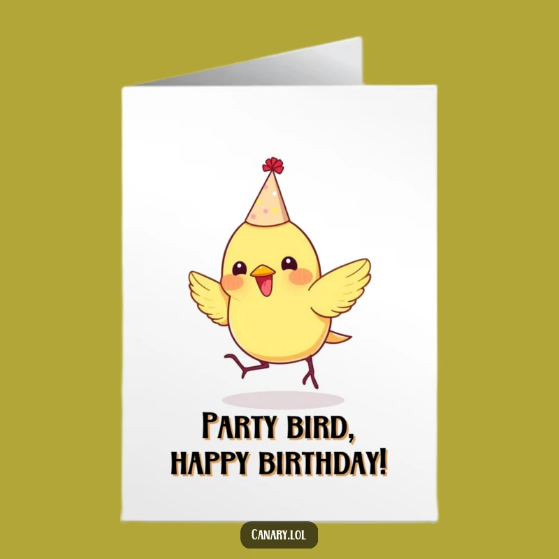 Free Printable Party Canary Birthday: Bouncing Fun Downloadable Gift