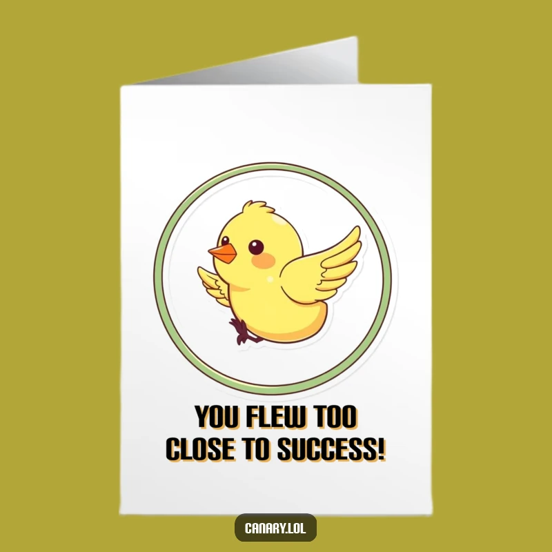 Free Printable Congrats Card: Looping Canary Celebration for a Funny, Downloadable Gift