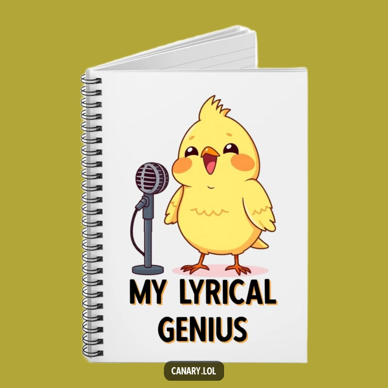 Funny Canary Performance Notebook - Jot Down Your Musical Ideas!