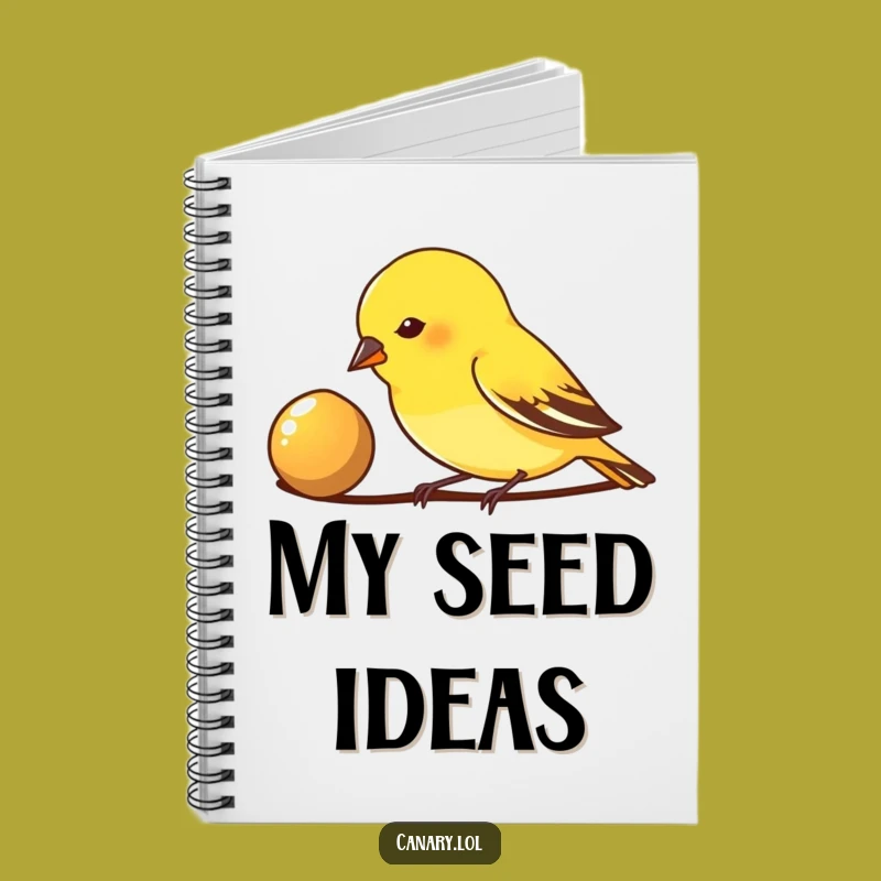 Funny Pecking Canary Bird Notebook: Jot Down Your Focused Notes