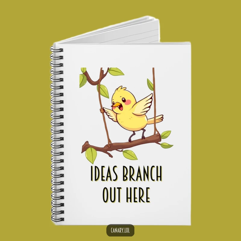 Funny Kawaii Canary Notebook: Cute Bird Journal - Gift for Writers