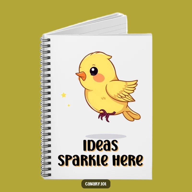 Funny Playful Canary Notebook - Whimsical Funny Gift for Dream Chasers