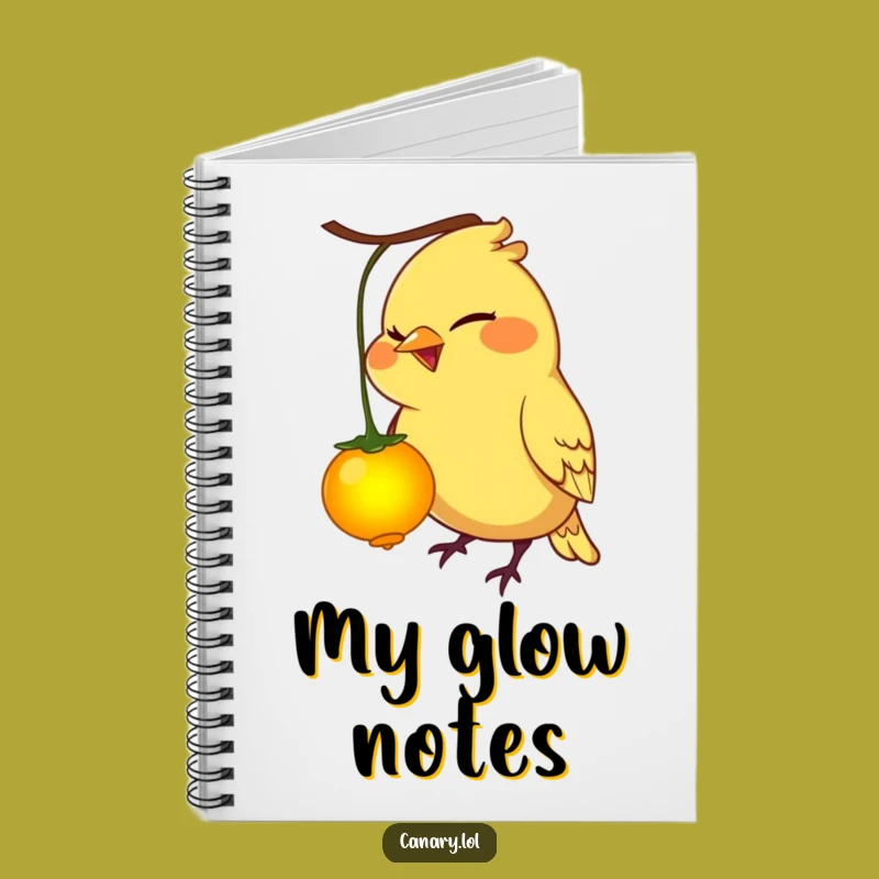 Funny Mischievous Canary Bird Notebook - Cute Funny Gift for Jotting Fun