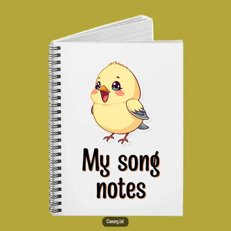 Funny Singing Canary Bird Notebook: Jot Down Your Sweetest Notes