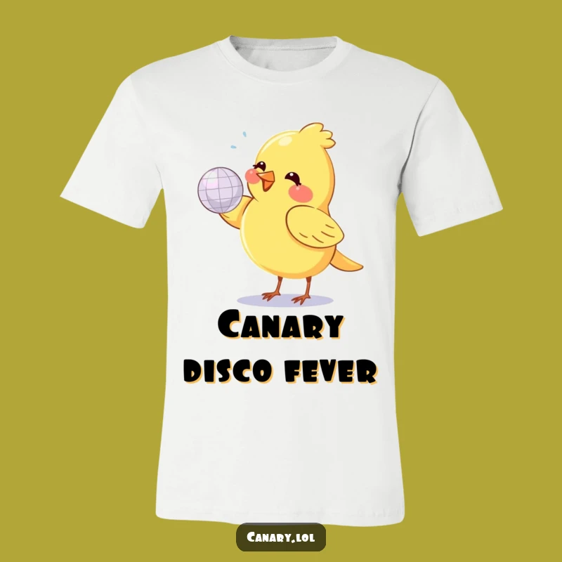 Funny Canary Disco T-Shirt: Get Your Groove On! A Hilarious Funny Gift.