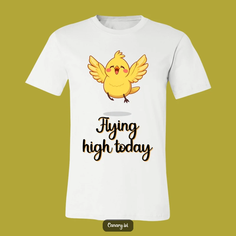 Funny Joyful Leap Canary Bird T-Shirt: Embrace Your Freedom