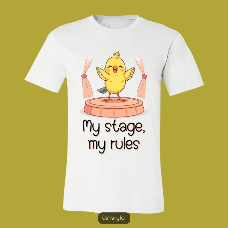 Funny Canary Dancer T-Shirt: Cute Bird Performance Tee