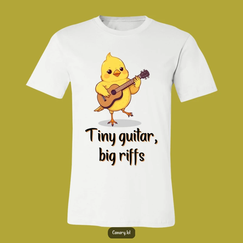 Funny Canary Rocker T-Shirt - Groove with Your Tiny Feet!
