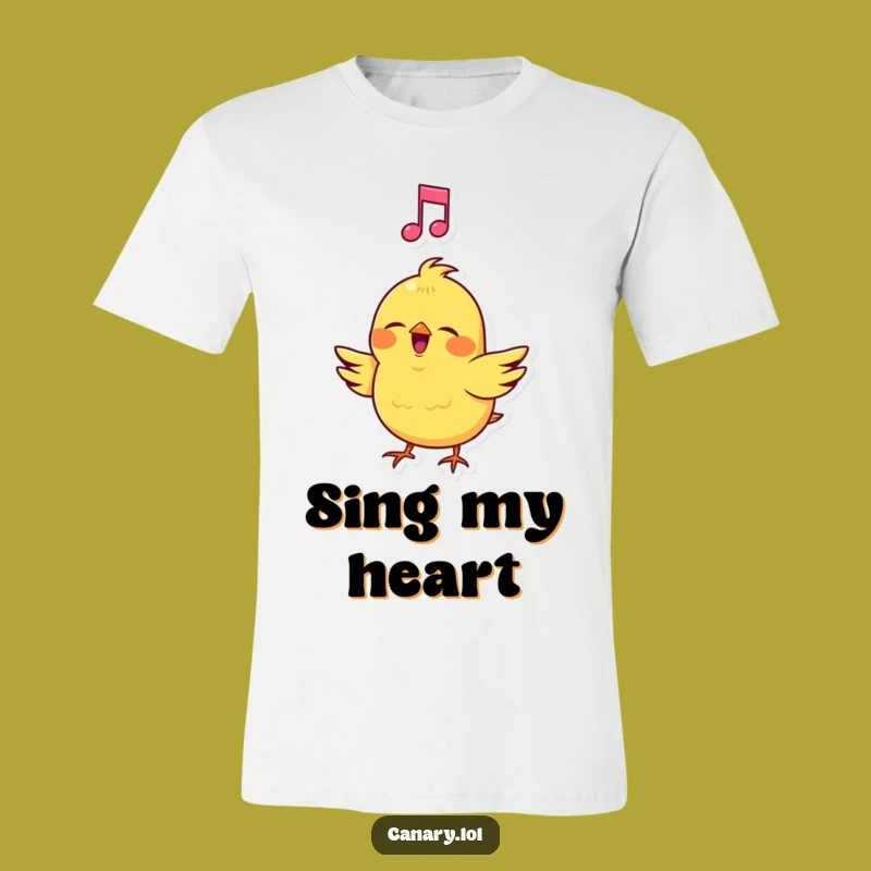 Funny Canary Singing Loud T-Shirt - Musical Vibes for Fun Gifts