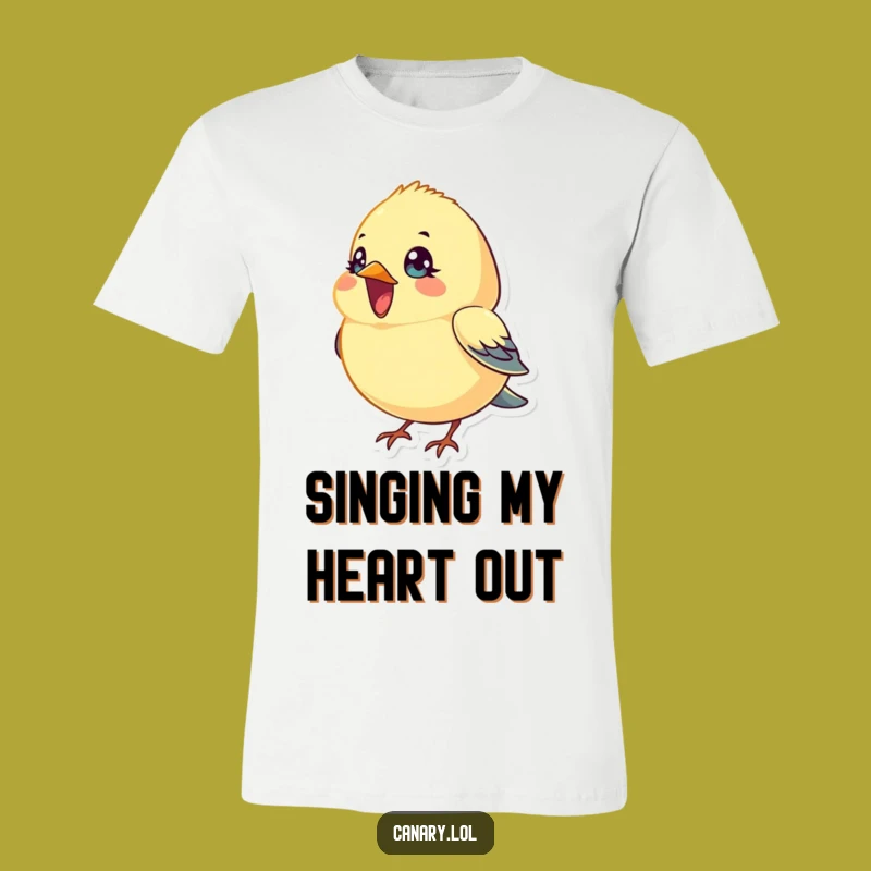 Funny Singing Canary Bird T-Shirt: Wear Your Song Loud and Proud