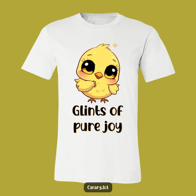 Funny Bright-Eyed Canary T-Shirt - Shine with Sparkling Humor