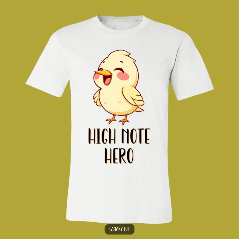 Funny Kawaii Canary Singing Shirt: Hilarious High Note Tee for Bird Fans