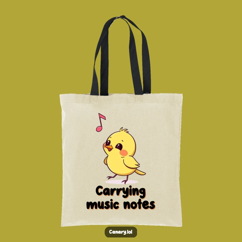 Funny Tote Bag: Note Nuzzler - Your Go-To Funny Gift for Musical Mischief!