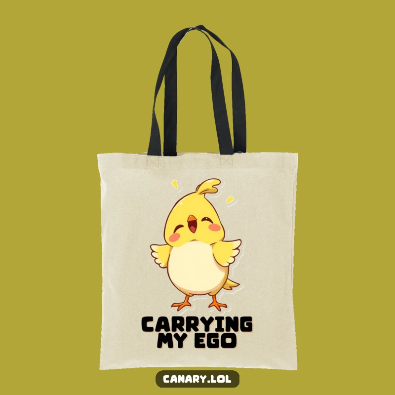 Funny Proud Canary Chirp Tote Bag - Carry Your Confidence Everywhere