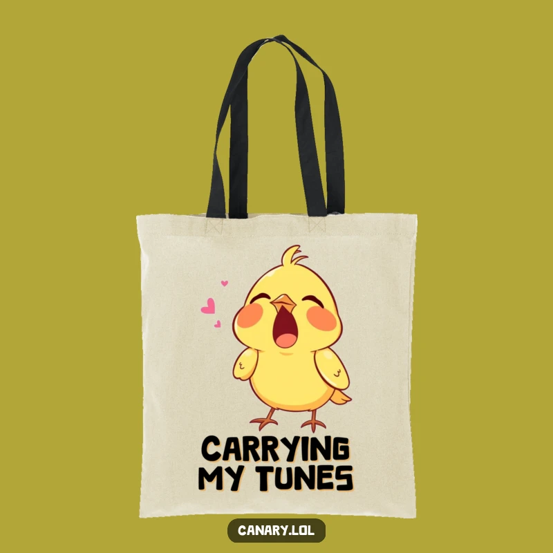 Funny Singing Canary Tote Bag: Carry Your Tunes and Hilarious Vibes