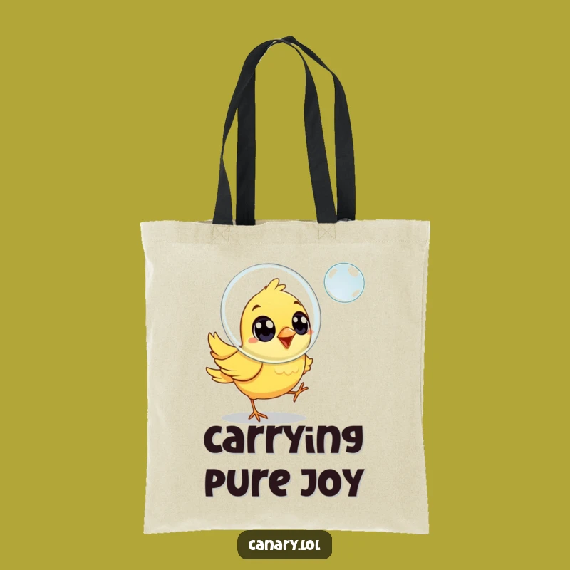 Funny Joyful Canary Bird Tote Bag - Chic Funny Gift for Everyday Fun